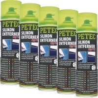 5x PETEC Silikonentferner Spray, 500 ml