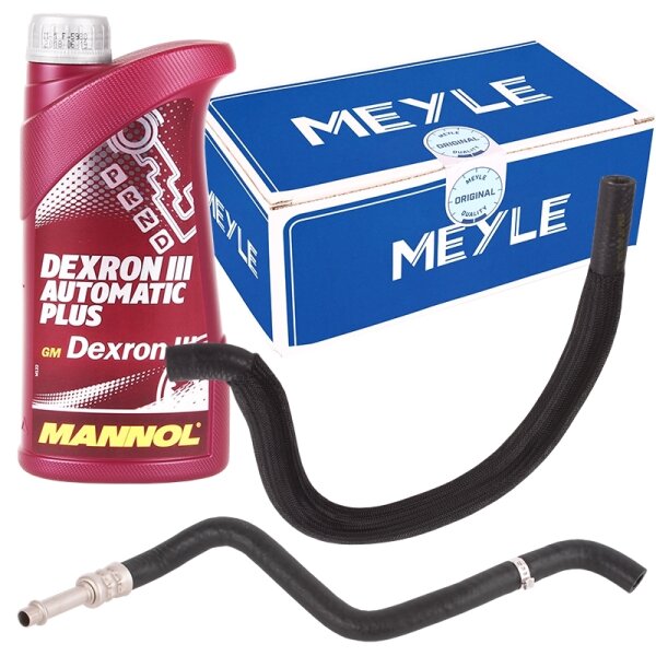 2x Meyle Hydraulikschlauch + 1 Liter Servoöl Dexron 3