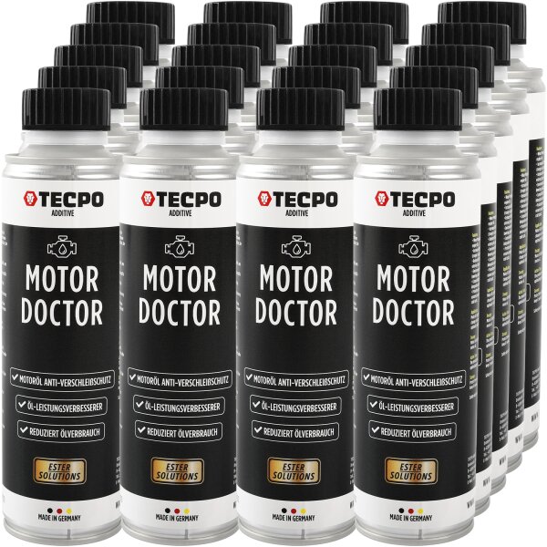 20x TECPO Motor Doctor Motoröl Anti-Verschleißschutz ESTER, 300 ml