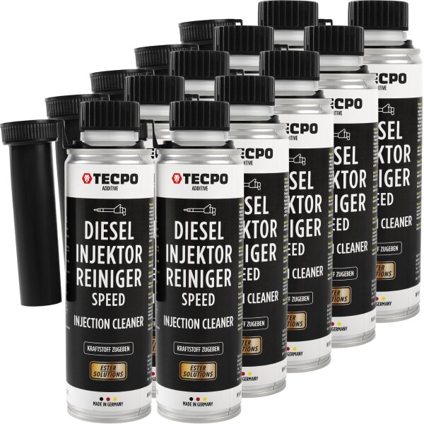 10x TECPO Diesel SPEED Injektor Reiniger Ester, 300 ml