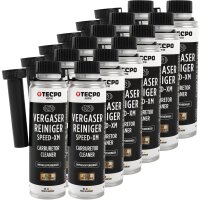 12x TECPO Vergaserreiniger ESTER Speed-XM Drosselkappen...
