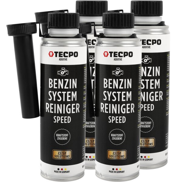 4x TECPO Benzin System Speed Reiniger ESTER, 300 ml