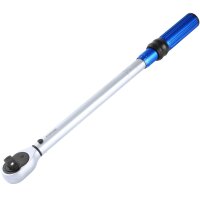 TECPO Drehmomentschlüssel (1/2") 40 - 220 Nm + Kraft-Schoneinsatz-Satz SW 17 mm 19 mm 21 mm