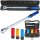 TECPO Drehmomentschlüssel (1/2") 40 - 220 Nm + Kraft-Schoneinsatz-Satz SW 17 mm 19 mm 21 mm