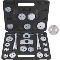 TECPO Drehmomentschlüssel 1/2 Zoll, 40-210 Nm + Bremskolben-Rücksteller + Kraft-Schoneinsatz-Satz SW 17 mm 19 mm 21 mm