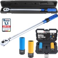 TECPO Drehmomentschlüssel (1/2") 60 - 330 Nm +...