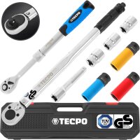 TECPO Drehmomentschlüssel und Radwechsel Satz 9-tlg.