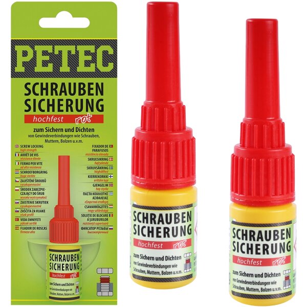 2x PETEC Schraubensicherug-Hochfest, 5 g