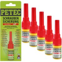 5x PETEC Schraubensicherug-Hochfest, 5 g