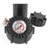 TECPO Bremsenentlüftungsgerät 2 L + BGS Offener Doppel-Ringschlüssel-Satz SW 10 x 11 / 12 x 13 mm, 2-tlg