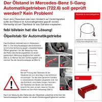 MANN-FILTER Teilesatz, Automatikgetriebe + Peilstab + Sicherungsstifte für Mercedes 5 Gang Getriebe 722.6