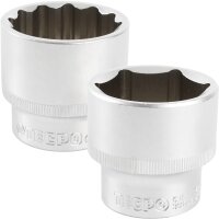 1x TECPO Steckschlüssel-Einsatz SW 36 mm, 12,5 mm...