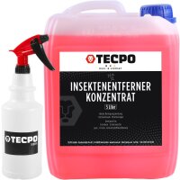 TECPO Insektenentferner Konzentrat 5L + Sprühflasche...