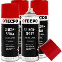 4x TECPO Silikonspray Schmiermittel Trennmittel...