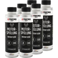 6x TECPO Motorspülung Motor Flush Motorreiniger, 300 ml