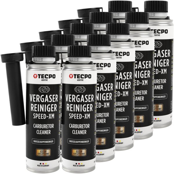 10x TECPO Vergaserreiniger ESTER Speed-XM Drosselkappen Reiniger, 300 ml