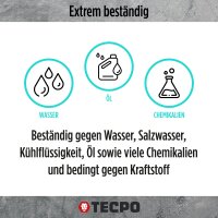 TECPO 4x Hochtemperatur Silikon Dichtung HSD 30 schwarz, 200 ml