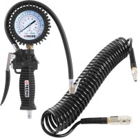 TECPO Drukluft Spiralschlauch 6 m + Druckluft...