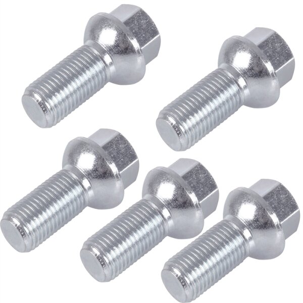 5x Radschraube M14x1.5, GL 27 mm, L 48 mm