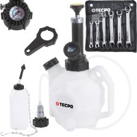 TECPO Bremsenentlüftungsgerät 4 L + Offener...