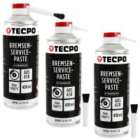 TECPO Bremsen-Servicepaste Schmierfett Bremsenpaste 3x400 ml