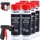 4x TECPO Unterbodenschutz Bitumen schwarz, 500 ml + Pistolengriff