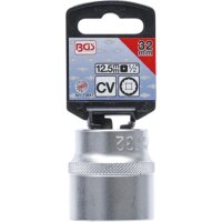 BGS Steckschlüssel-Einsatz Zwölfkant | Antrieb Innenvierkant 12,5 mm (1/2") | SW 32 mm