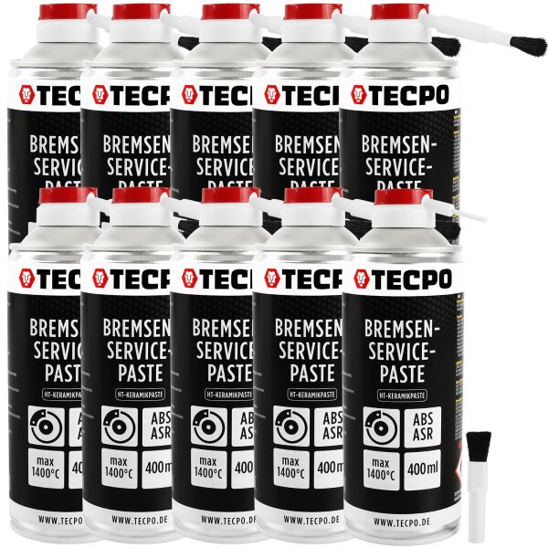 TECPO Bremsen-Servicepaste Schmierfett Bremsenpaste 10x400 ml
