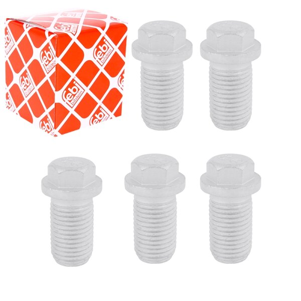 5x FEBI Ölablassschraube