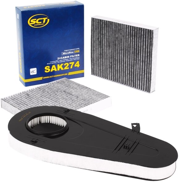 SCT Germany Luftfilter + Innenraumfilter Aktivkohle
