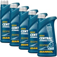 5x MANNOL Zentral Hydrauliköl Servoöl, 1L