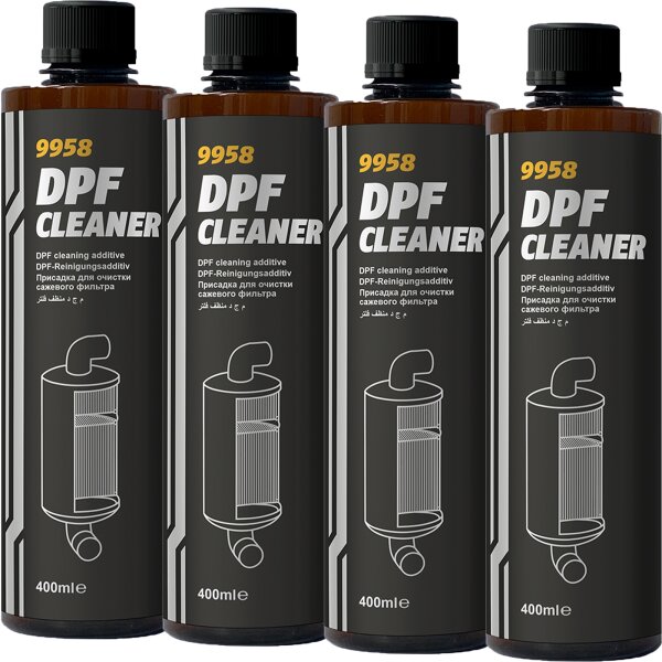 4x MANNOL DPF Cleaner, 400 ml