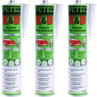 3x PETEC K&D Karosserie Klebe- und Dichtmasse...