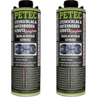 2x PETEC Steinschlag- & Unterbodenschutz schwarz, 1L