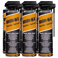 6x BRUNOX Turbo-Spray Multifunktionsöl, 500 ml