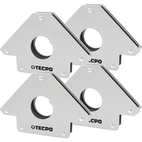 4x TECPO Magnet Schweißwinkel 34 kg 75 lbs