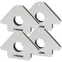 4x TECPO Magnet Schweißwinkel 34 kg 75 lbs
