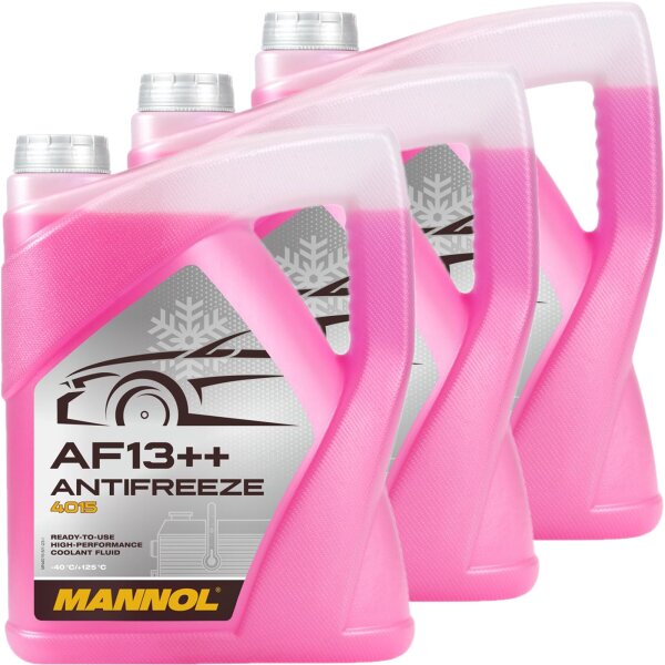 3x MANNOL AF13++ Antifreeze Kühlerfrostschutz (-40°C), 5L