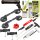 PETEC Scheibenkleber-Set + Ausbau-Werkzeug + Druckluft-Kartuschenpresse + 2x Gummi-Doppelsauger