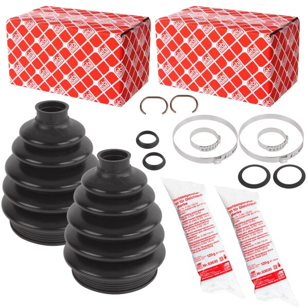 2x FEBI BILSTEIN 29609 Faltenbalgsatz, Antriebswelle