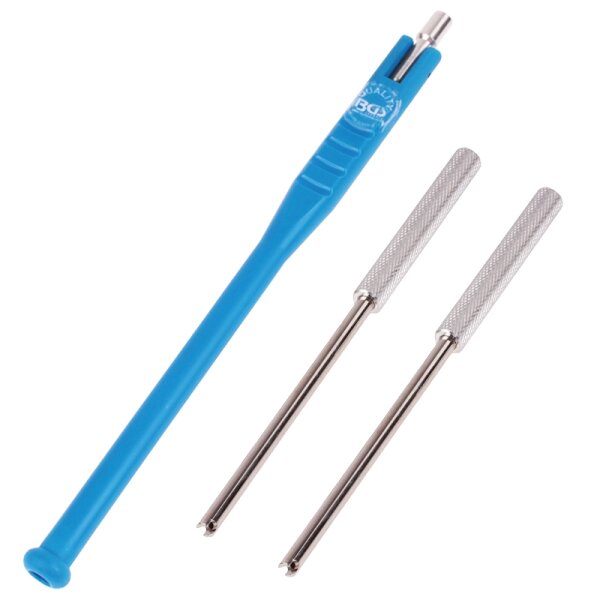 BGS Reifen-Ventilwerkzeug, 2-tlg.+ Reifen-Ventilschaft-Einziehwerkzeug