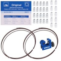 2x Bremsleitung 5m Stahlleitung 4.75 mm + Schrauben + Schneider + Bördelgerät Set