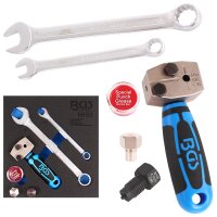 2x Bremsleitung 5m Stahlleitung 4.75 mm + Schrauben + Schneider + Bördelgerät Set