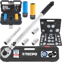 TECPO Drehmomentschlüssel 1/2 Zoll, 40-210 Nm +...