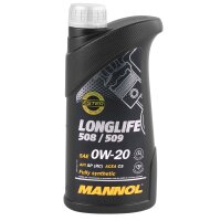 MANN-FILTER Ölfilter + Schraube + MANNOL Longlife 508/509 0W-20, 6 Liter