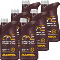 6x MANNOL Energy Formula PSA 5W-30, 1L