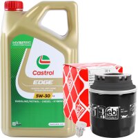 FEBI BILSTEIN Ölfilter + Schraube + CASTROL 5W-30...