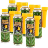6x PETEC Diesel-Additiv, 300 ml