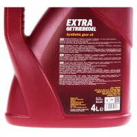 MANNOL Extra Getriebeöl 75W-90 API GL 4/GL 5 LS, 5x4 Liter + Öltrichter 4-teilig