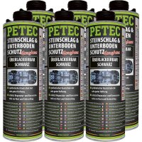 6x PETEC Steinschlag- & Unterbodenschutz schwarz, 1L